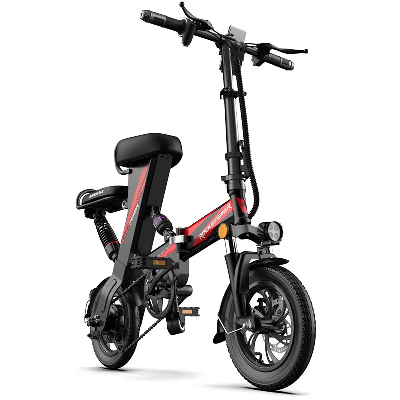 

12-inch Foldable And Licensed Electric Bicycle Adult Battery Bike Mini Lithium Battery Electric Bicycle