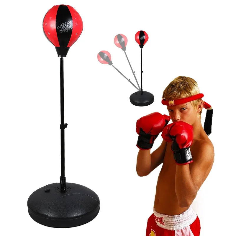 Детский боксерский мяч Боксерские перчатки для мальчиков вертикальный тип Bumping мяч набор есть стакан Детская Спортивная игрушка