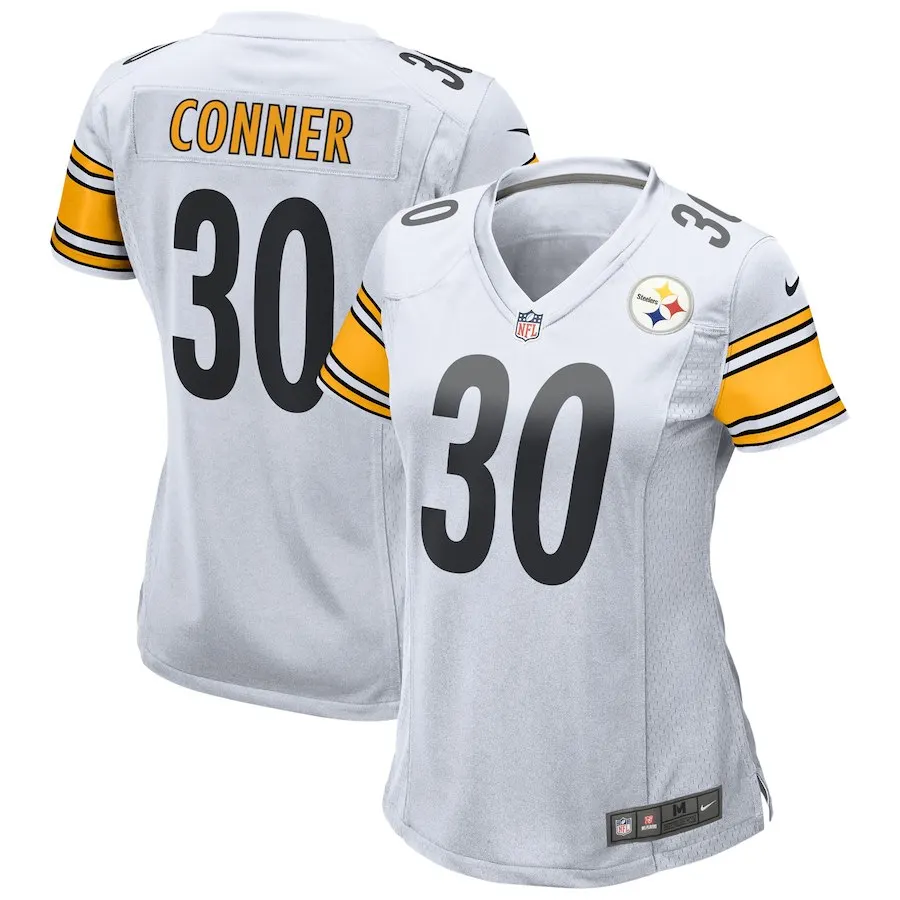 Для молодых людей, сшитые Высокое качество Питтсбург Качество Steelers Джеймс Коннер Цвет пик Джерси - Цвет: Women