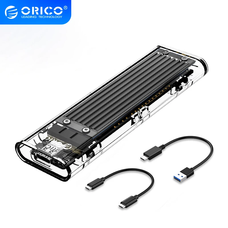 Корпус для SSD-накопителя ORICO M2 NVME прозрачный M.2 на USB Type-C | Компьютеры и офис