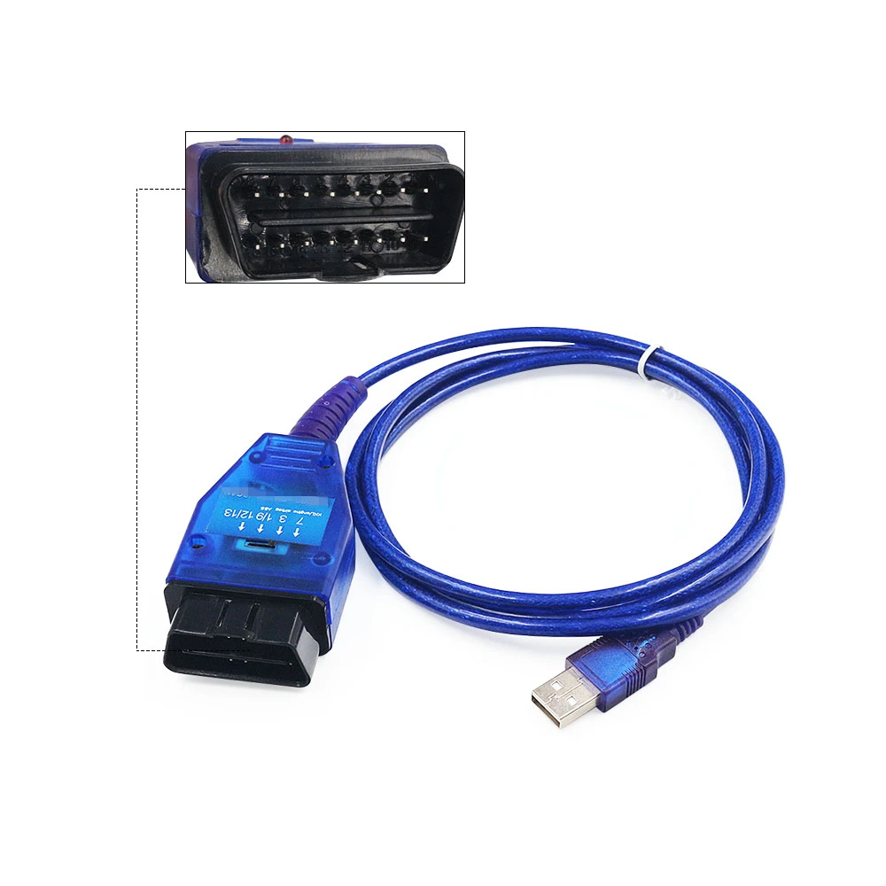 FT232RLChip USB кабель KKL VAG-COM 409,1 OBD2 OBDII диагностический сканер для VW Audi Seat Skoda