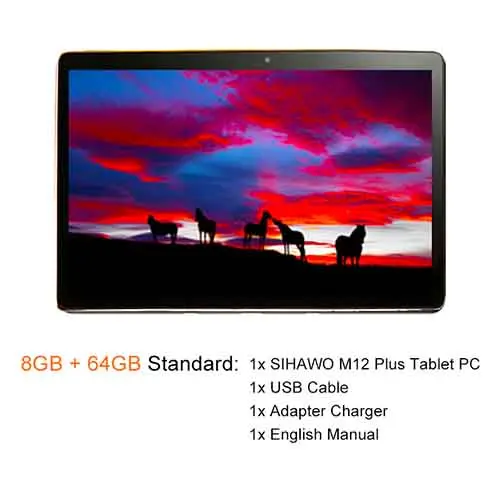 Standard 8GB 64GB 12 дюймов 2560x1600 MTK 6797X27 10 ядер Android 8,0 планшетный ПК 8 ГБ ОЗУ 64 Гб ПЗУ двойная камера 4G LTE Google маркет FM 2 в 1 планшеты - Комплект: Standard 8GB 64GB