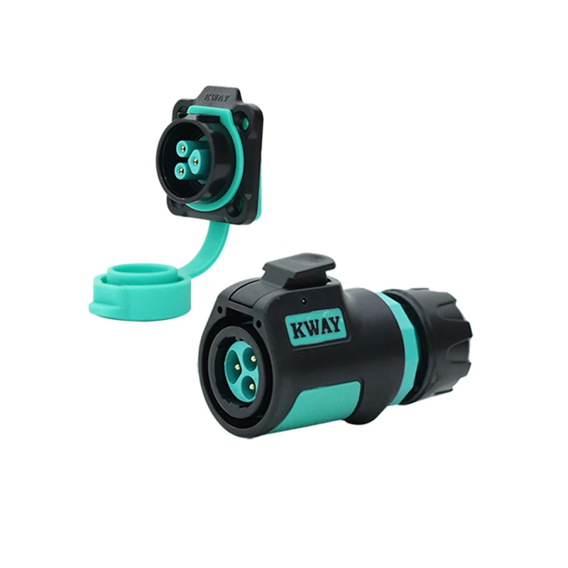 K16 M16 3 핀 방수 커넥터 수 플러그 암 소켓, 산업용 금속 전기 10A 18 16 AWG 고전압 전원 어댑터|커넥터 ...