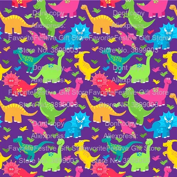 

dinosaur Cartoon Printed Polyester Cotton Fabric For Sewing Cloth Patchwork baby kids boy shirt Needlework DIY Handmade Material