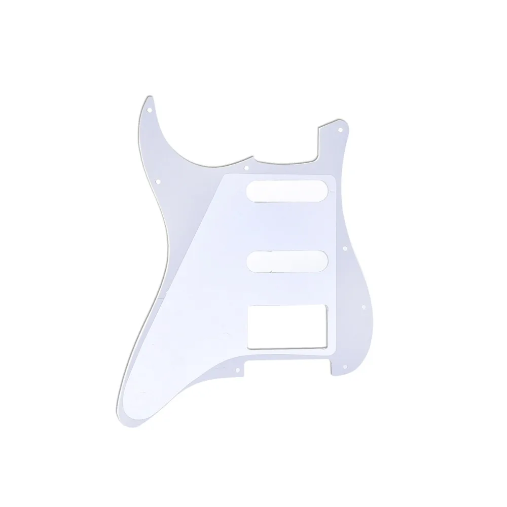 Musiclily SSH 11 Отверстие Страт гитары накладку и бэкплейт набор для Fender США/мексиканский стандарт Страт Стиль, 4Ply Винтаж оболочки