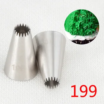 

1PCS 199# Silicone Icing Piping Cream Confectionery Bag Stainless Steel Nozzle Tips Cake Decorating Tools