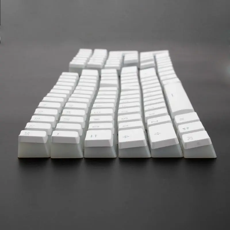 RGB 108 Keycaps ANSI макет PBT белый пудинг двойной кожи молочный снимок с подсветкой Keycap для OEM Cherry MX gh60 покер 87 tkl 104 108