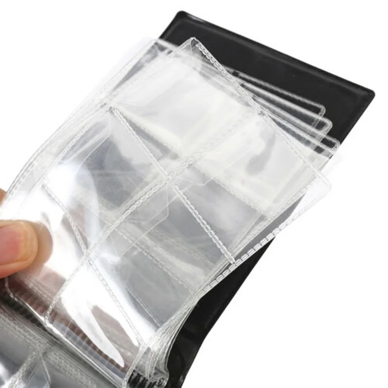 60 карманов 10 страниц коллекция монет держатель для хранения Денег Пенни альбом книга случайный