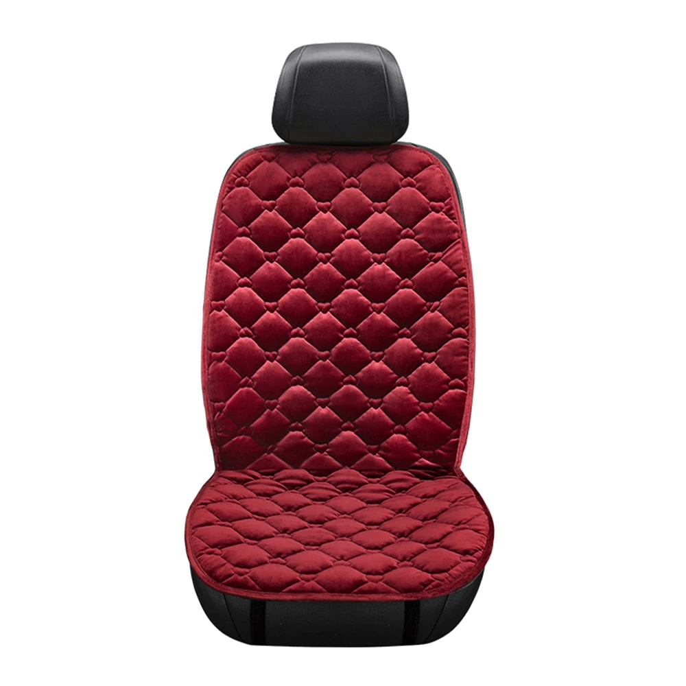 12V Heated Car Seat Covers Cushion Universal Seat Heater for Winter Heating Thermal Seatpad Auto Accessories Single/ Double - Название цвета: 1pc Red