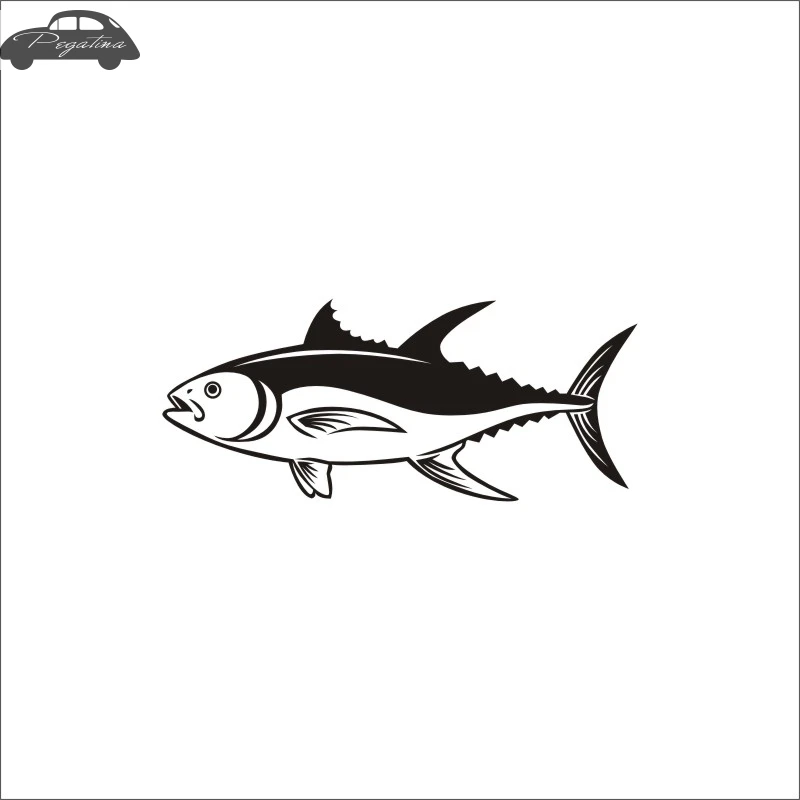 Pegatina Tuna Fish Thunnus Thynnus Car Decal Calamar Posters Boat Decals Decor Mural Wall Sticker Angling Hooks Shop Vinyl