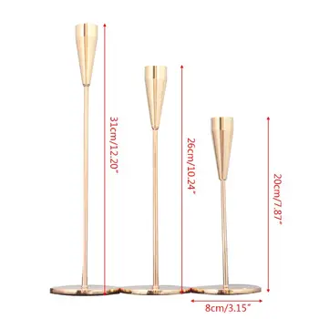 

3 Pcs Creative Candle Holder Reusable Candlestick Desktop Ornaments Candlestand E5BB