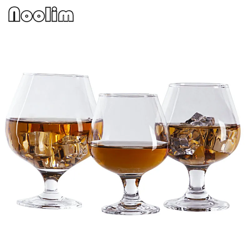 

2pcs/lot Brandy Short Cup Crystal Wine Glass for Bar Transparent Cocktail Beer Glasses Drinking Whiskey Snifters Cigar Cups