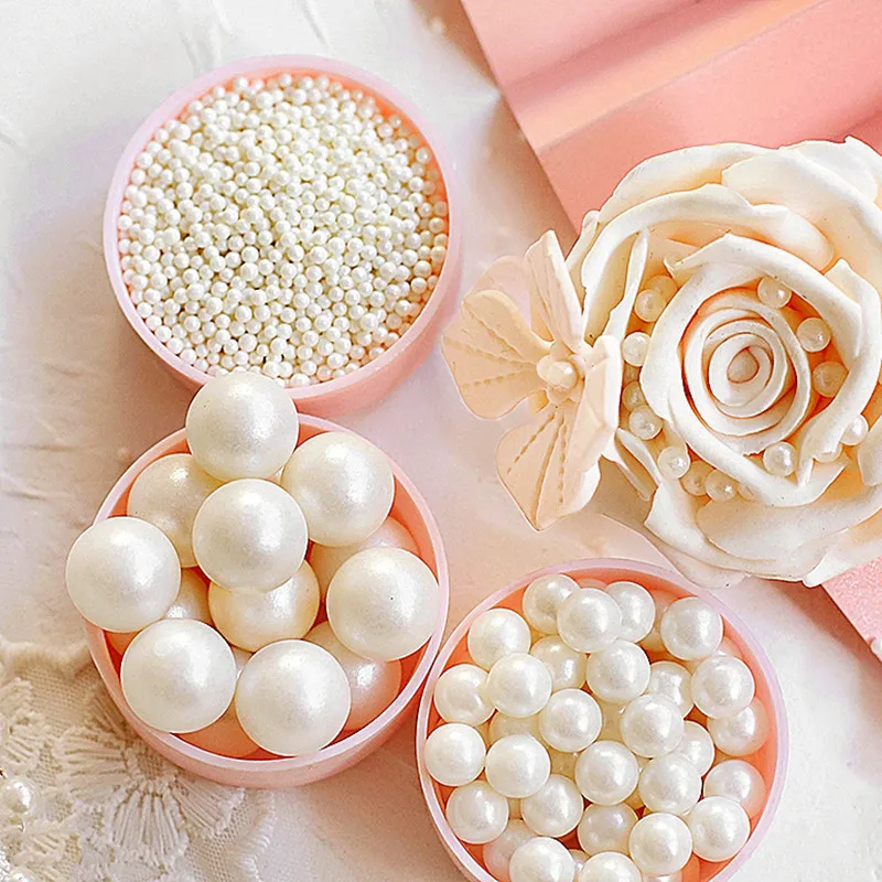 

500g Edible White Beads Pearl Sugar Ball Fondant DIY Cake Baking Sprinkles Sugar Candy Ball Wedding Cake Decoration Shipping