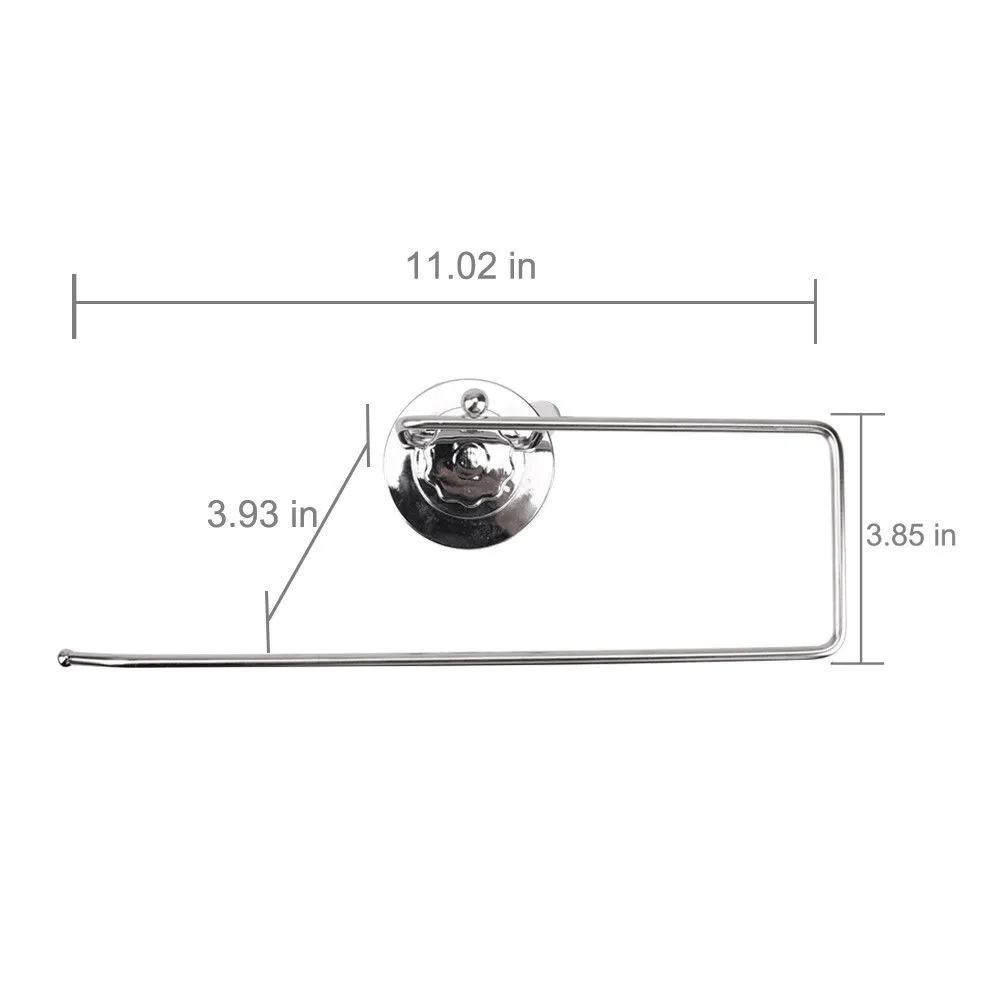 Настенный держатель для полотенец из нержавеющей стали, длинный рулон бумаги на присоске, стойка для дома, кухни, ванной комнаты, аксессуары для туалетной бумаги