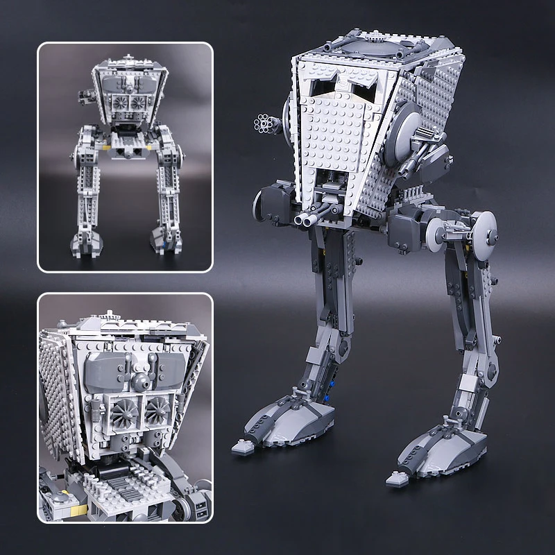 Строительные блоки 05052 серия StarWar 1068 шт AT-ST шагающий робот Кирпичи Модель подарки Детские игрушки с 75153
