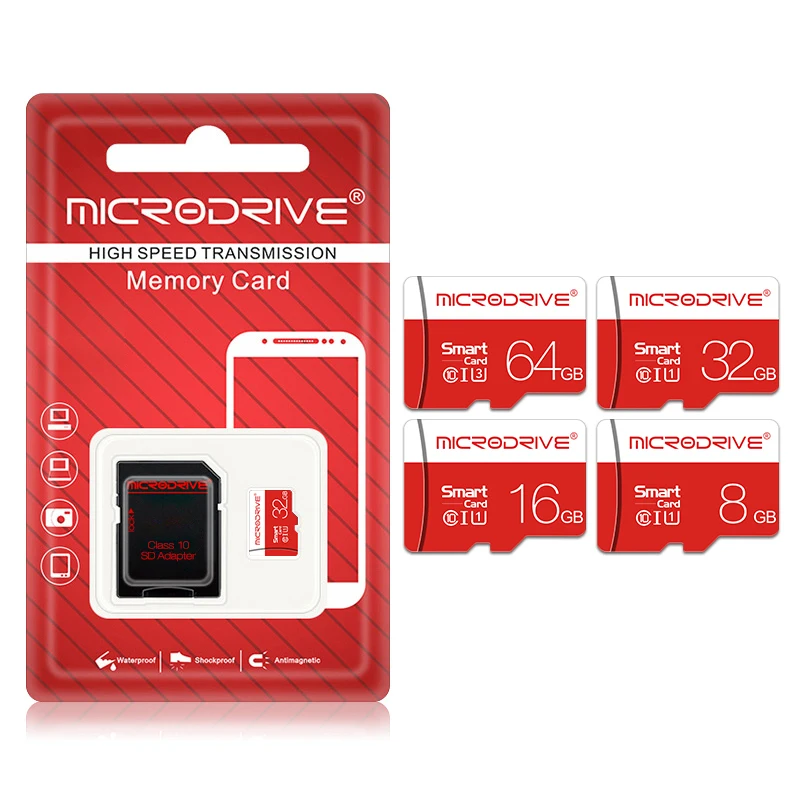 Карта памяти Micro sd 32 ГБ 16 ГБ 8 ГБ microSD 64 Гб 128 Гб класс 10 TF SD карты usb флэш-накопитель мини sdcard с SD адаптером