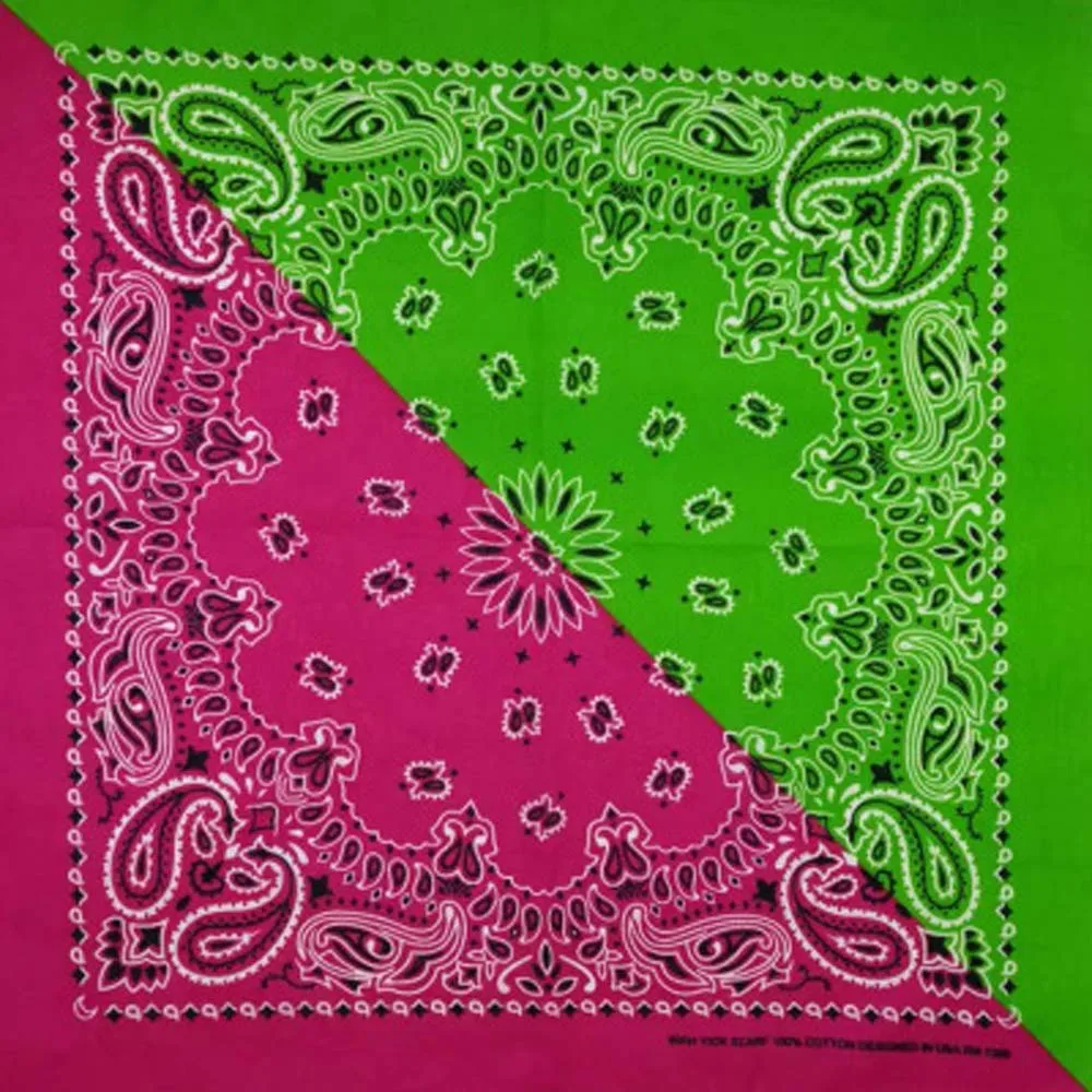 green rose red 1 шт. в стиле хип-хоп хлопковые банданы с узором "огурцы" повязка на голову черный, красный, белый и т. д. 10 Шарфы разных цветов унисекс модное винтажное карманное полотенце 55*55 см - Цвет: green rose red