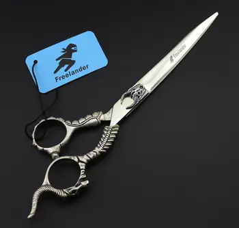 

7" 440C Scissors Hair Professional Sheep head Barber Scissors High Quality Hairdressing Cutting Scissor Haircut Salon Hot Shears
