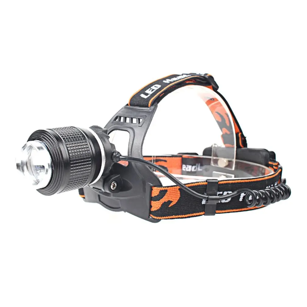

LED Headlamp Portable Zoomable Headlight Head Torch flashlight Head lamp by 18650 battery for Fishing Hunting Outdoor Lighting