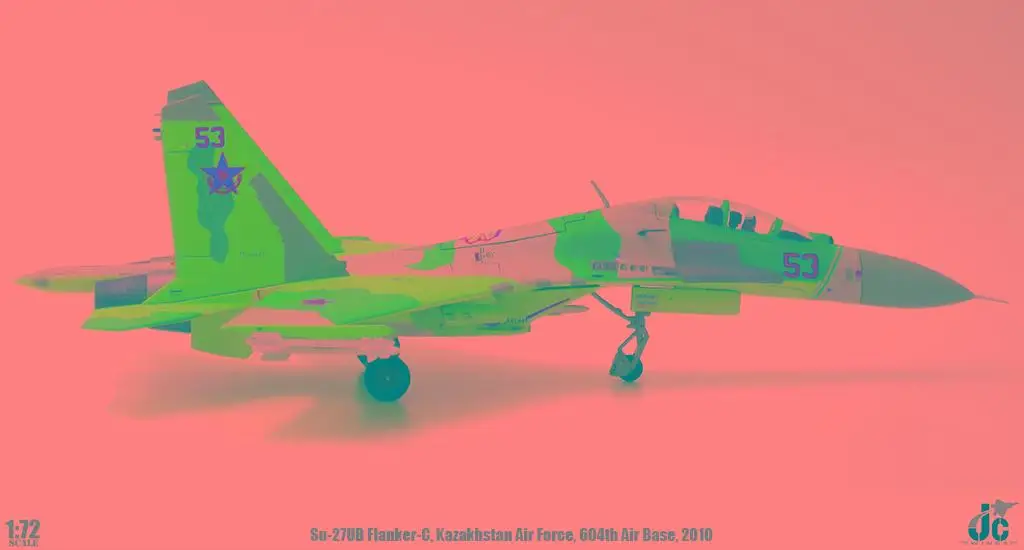 JC Крылья SU27UB su27fighter самолет ВВС 1/72 Kazakhstan diecast самолет