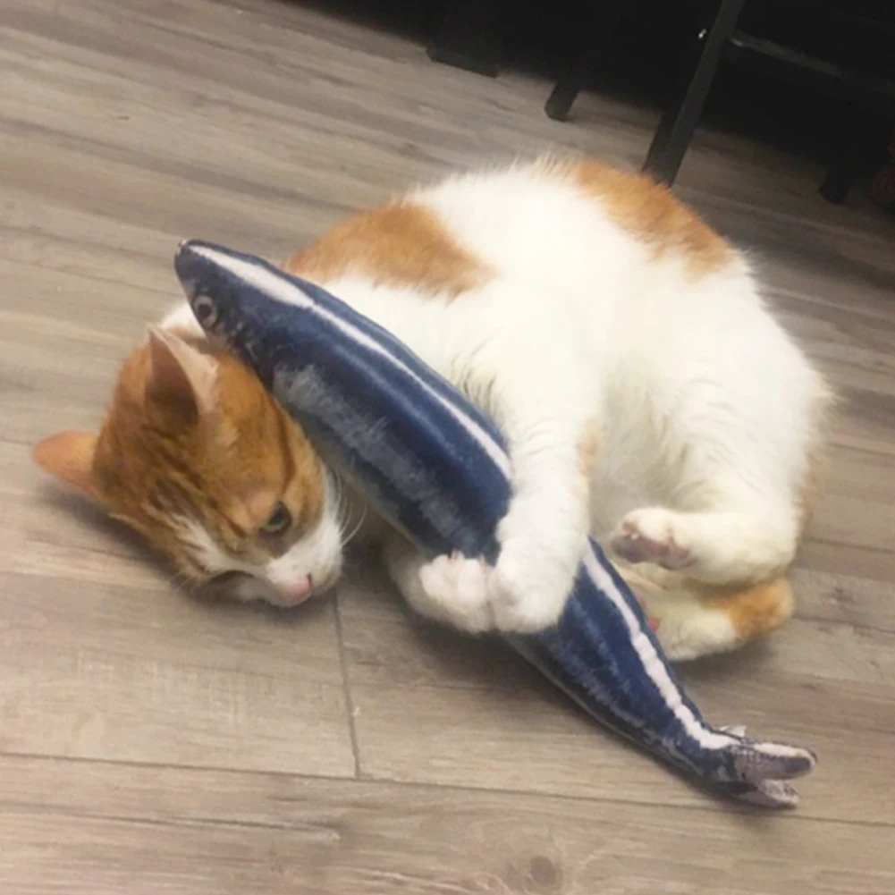 3D Fish Shape Catnip Cat Toy Stuffed Pillow Doll Simulation Fish Playing Interactive Toys Dental Teeth Care Clean Chewing Toy