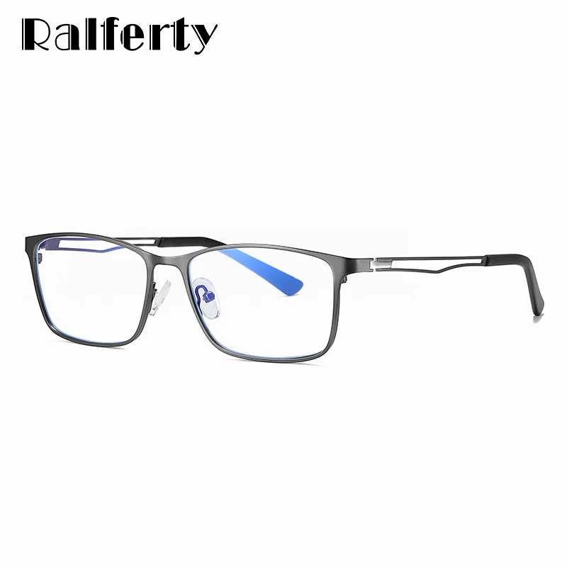 

Ralferty Male Optical Glasses Frame Mens Blue Light Glasses Anti-Glare Eye Glasses Frames For Men No Diopter Prescription Frame