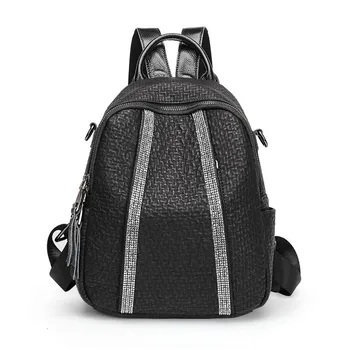 

QINRANGUIO Women Backpack 2020 Genuine Leather Backpack Women Anti Theft Backpack Large Capacity School Bags for Teenage Girls