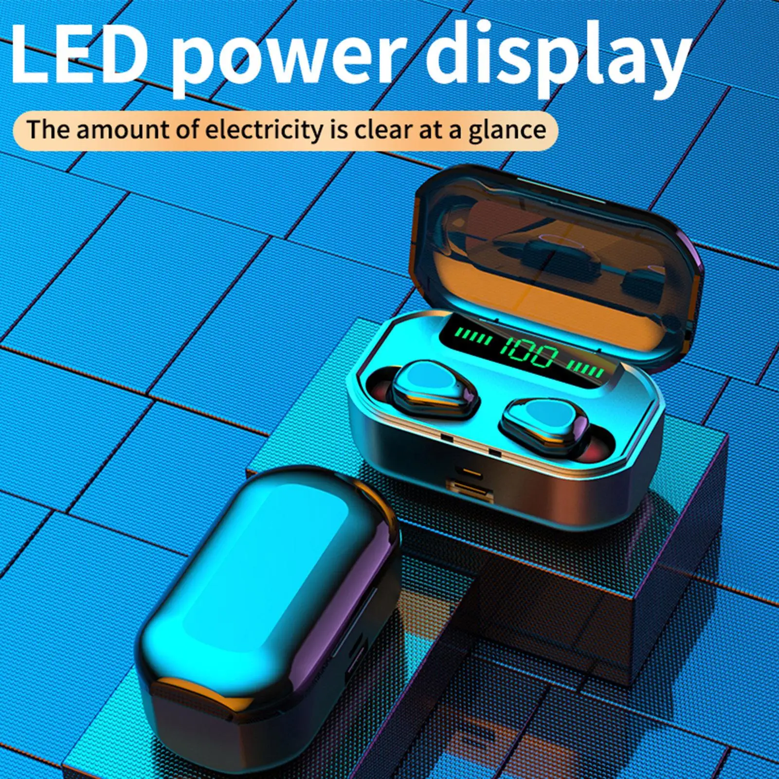 G20 Bluetooth 5 0 Digital Display In ear Wireless Earphones with Charging Box Bluetooth Earphone Phone Accessories
