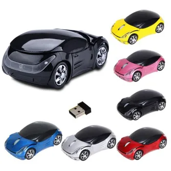 

2.4GHz 1600DPI Gaming Mouse Wireless Optical Mouse USB Scroll Mice for Tablet Laptop Cartoon Car Shape Mouse