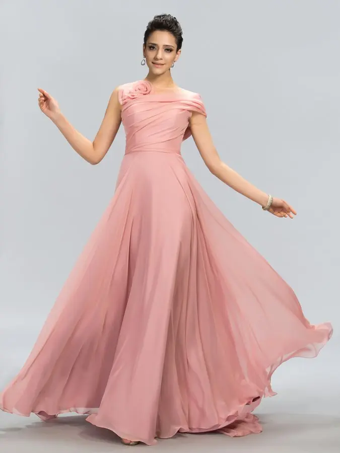 

2024 потрясающее Тюлевое длинное розовое вечернее платье с 3D цветами, шифоновое платье-трапеция для выпускного вечера, официальное платье, женское платье сорисе