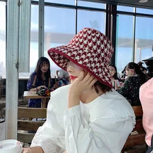 Японская ниша дизайнерский фонд черный и белый цвет система Plover Check Рыбацкая шляпа с широкими полями шляпа Детская джокер