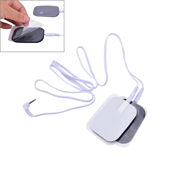 

Electrode Lead Wires Cable for Tens Massager 2.5mm Connection with 2 Pcs Patches