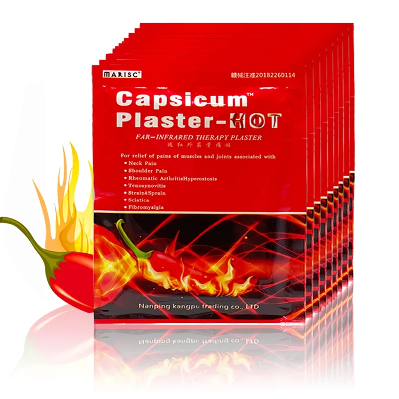 

80PCS Capsicum Medical Plaster Rheumatoid Arthritis Adhesive Sticker Pain Relieving Patch Muscle Strain Back Knee Joint Ache