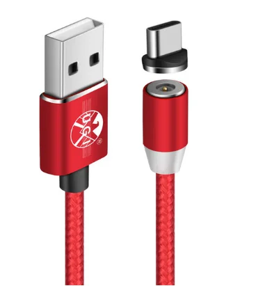 Red USB C Cable UGI 1~ 3 м Магнитный Micro USB зарядное устройство для iPhone 11pro max X 8 Скорость зарядный кабель для samsung Galaxy S9/S8/Plus/Note 8 - Цвет: Red USB C Cable