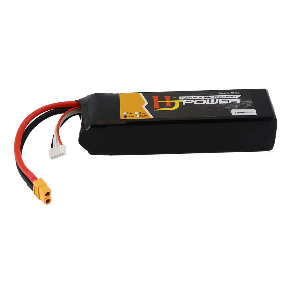 6200MAH 14,8 V 45C 4S XT60 разъем RC автомобиль Lipo-аккумулятор перезаряжаемый аккумулятор для 1/8 большой X Большой F скалолазание автомобиль грузовик