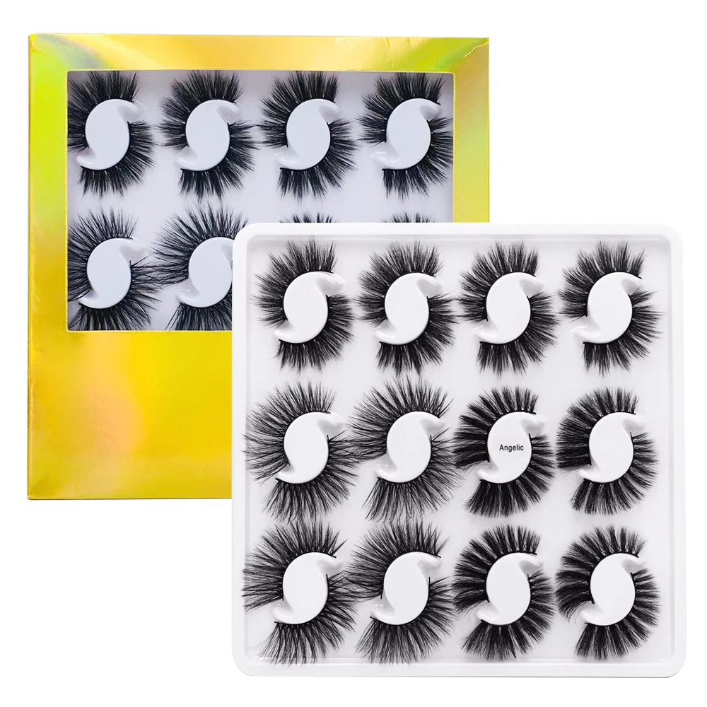 SEXYSHEEP 12 pairs 20mm natural 3D false eyelashes fake lashes makeup kit Mink Lashes extension mink eyelashes maquiagem