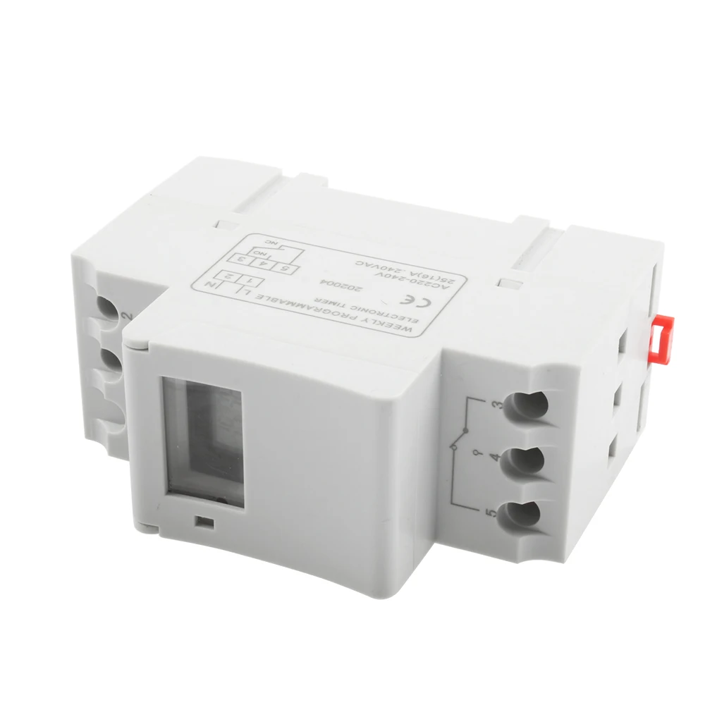 1Pc New Type 220V Digital LCD Power Timer Programmable Time Switch Relay tp8a16  Weekly Timer No Battery Stable Timer Switch 5