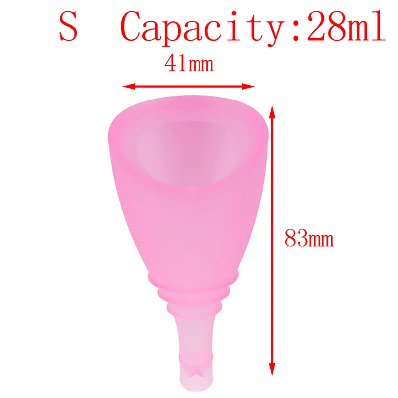 Feminine Hygiene Lady Cup Menstrual Cup Silicone Coppetta Mestruale Coupe Menstruelle Moon Period Cup Copa Menstrual Cup - Color: 28ML