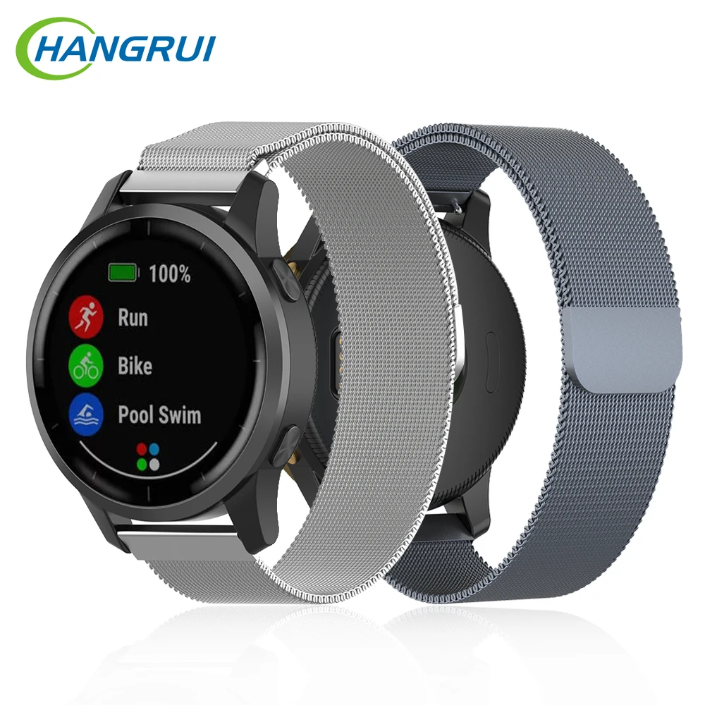Для Garmin Vivoactive 4 металлический ремешок для часов 3 4S сменный аксессуар умный