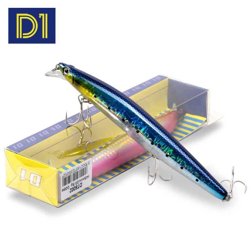 D1black MINNOW рыболовная приманка susening 145 мм 23 5 г поворотный ход специальная