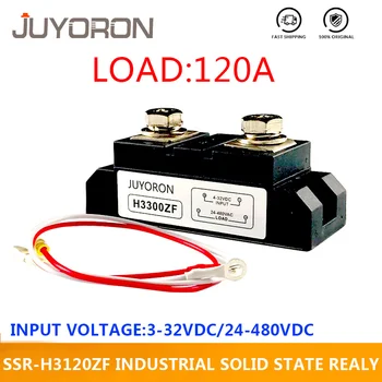 

Input DC 3-32VDC/AC70/280VAC SSR-H3120ZF Single Phase Solid State Relay Load Current 120A Industrial SSR