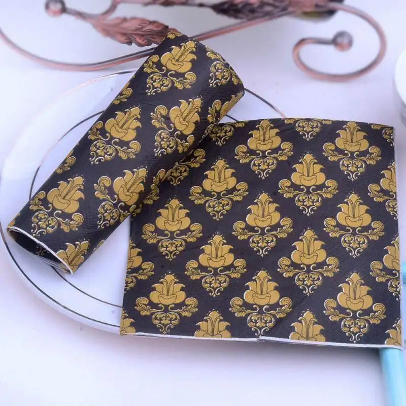 

Chinese Style Paper Printed Feature Napkins Party Tissue Decoupage 20 pcs/lot 13x13 inches Decoration