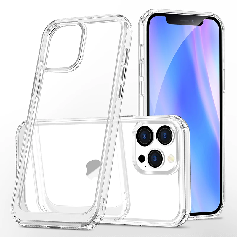 apple iphone 13 case Hybrid TPU PC Clear Transparent Case for Iphone 13 Pro Max 11 12 Mini 13 X XR XS MAX Anti-Yellow Cell Phone Cover best case for iphone 13 