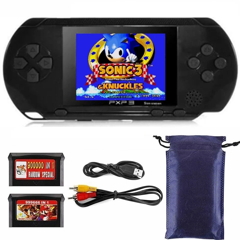 2021 новая 16-битная портативная игровая консоль видеоигра 200 + игр ретро Megadrive PXP3 |