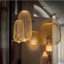 Скандинавский стиль Foscarini дизайн спицы подвесные светильники креативная клетка для птиц столовая художественная галерея Ресторан Декро светильники