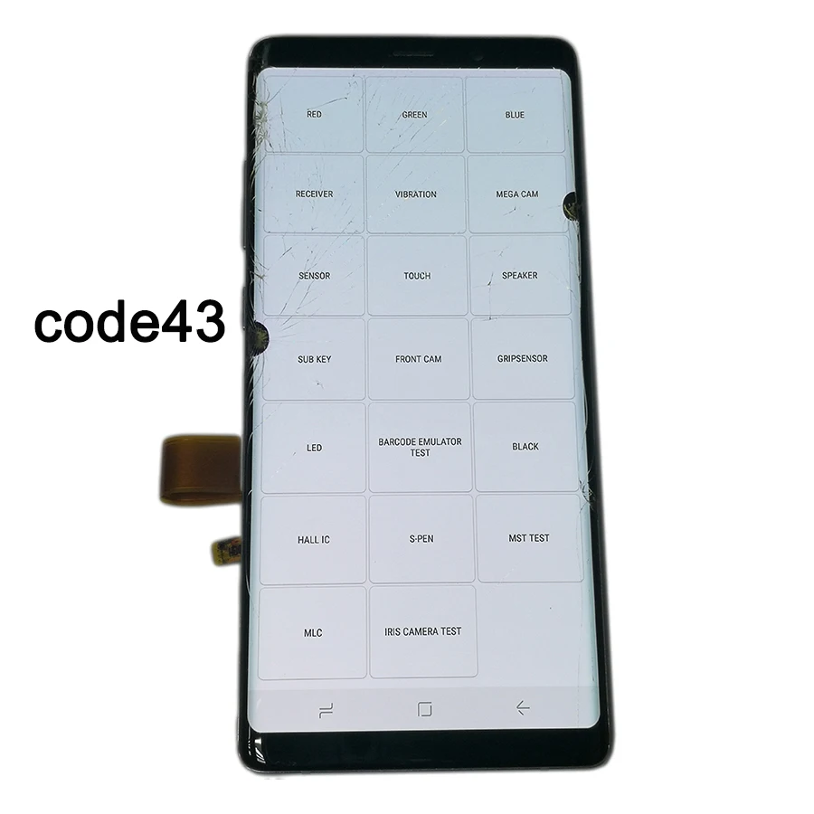 JPFix Super AMOLED для samsung Galaxy Note8 ЖК-дисплей N950FD стекло сломанная практика ЖК-дисплей сенсорный экран в сборе с рамкой - Цвет: Note8 code.43