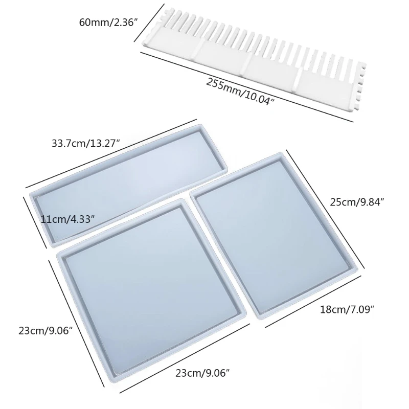 DIY Plateau Rolling Tray Mold Oval Moldes De Silicona Formy Silikonowe  Stampi Per Resina Silicone Molds