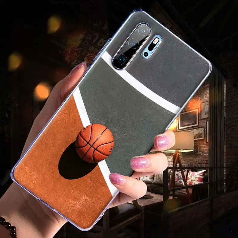 Мягкий чехол для Huawei P40 Pro + P20 P30 P10 P9 Lite P Smart Plus 2019 телефона баскетбольная