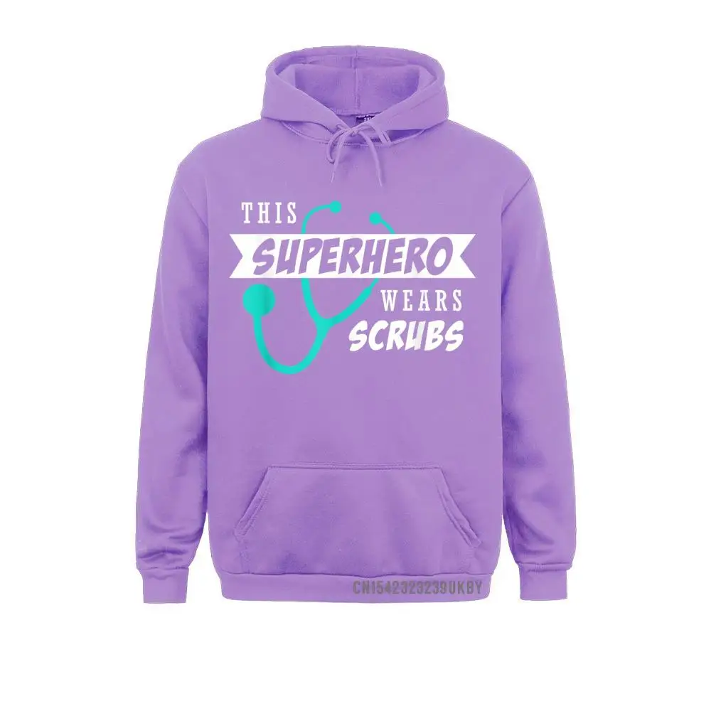This Superhero Wears Scrubs Doctor Nurses Week Gift T-Shirt__A9890 Long Sleeve Hoodies  Men Sweatshirts Customized Clothes Rife This Superhero Wears Scrubs Doctor Nurses Week Gift T-Shirt__A9890purple