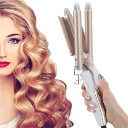 20/22/25/28mm Curling Iron 3 Barrels Hair Curler Large Wave Fast Heating Styling Ceramic Glaze for Salon Home Use